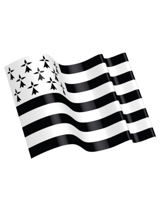 Adhésif 3D - Drapeau Breton