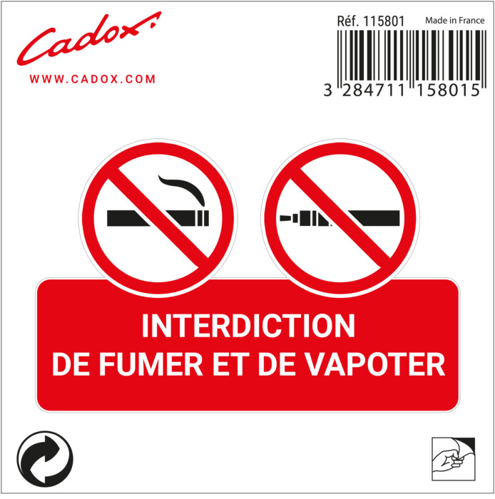 Adhesif Interdiction De Fumer Et De Vapoter Adhesif Interdiction De Fumer Et De Vapoter
