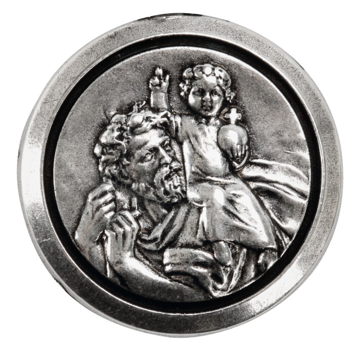 Médaille adhésive Saint-Christophe