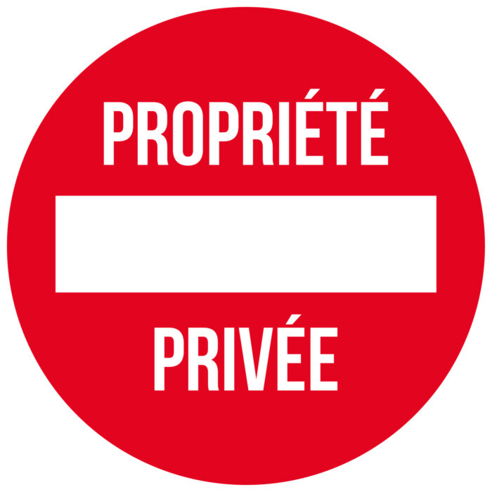 Adhésif Cadox - Propriété privée